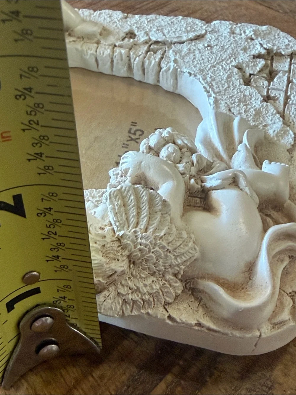 Set Of 3 New Accents Photo Frame Relief Angel Cherubs Renaissance 3.5”x 5”